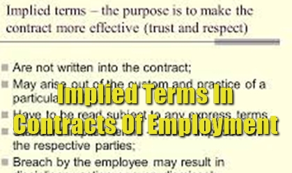 what are implied terms